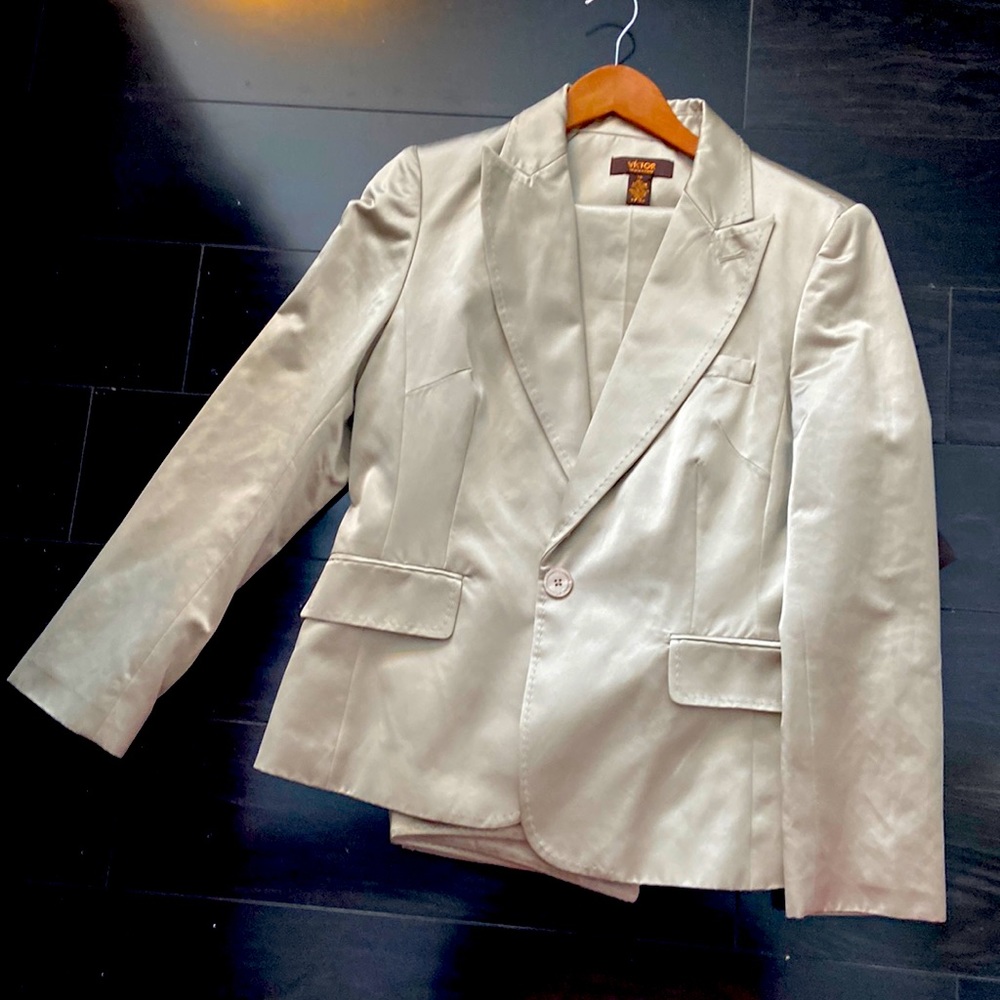 Two piece suit.